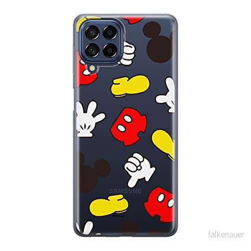 ERT GROUP mobiltelefonfodral för Samsung M33 5G originalt och officiellt licensierat Disney mönster Mickey 046 optimalt anpassad till formen på mobiltelefonen, gedeeltelijk transparant 5905511357290