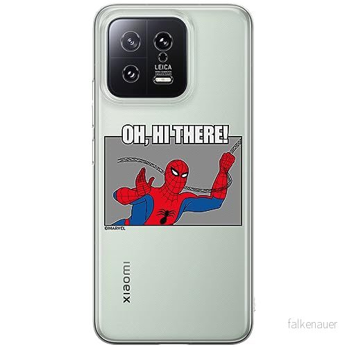 ERT GROUP mobiltelefonfodral för Xiaomi 13 originalt och officiellt licensierat Marvel mönster Spider Man 032 optimalt anpassad till formen på mobiltelefonen, gedeeltelijk transparant 5905795008697