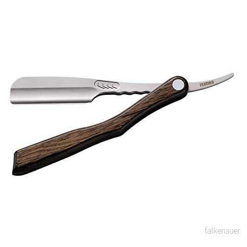 Navaja de Afeitar Shavette Feather Artist Club SS Madera Escocesa 4902470760759