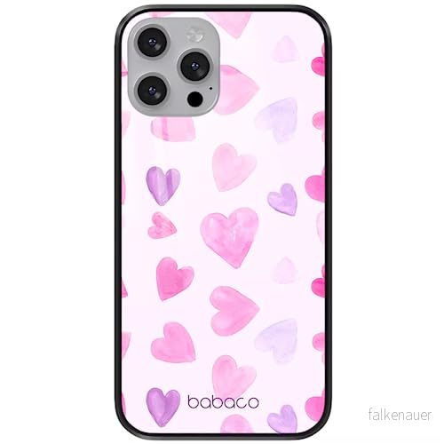 ERT GROUP mobiltelefonfodral för Apple Iphone 13 PRO MAX originalt och officiellt licensierat Babaco mönster Hearts 005 tillverkad av härdat glas, skyddsfodral 5904805867736