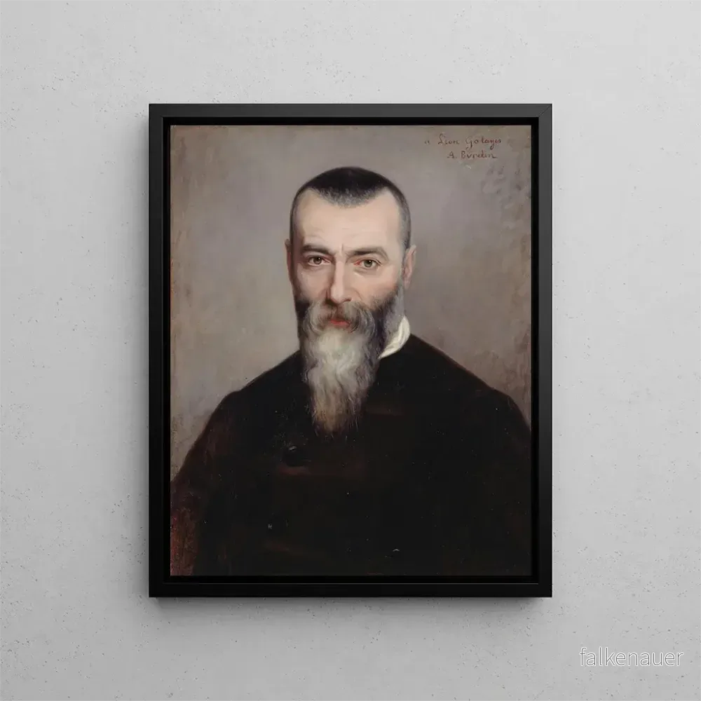 Målning Porträtt av Alphonse Karr 1808-1890 journalist och författare - Amélie Burdin | Konsttryck