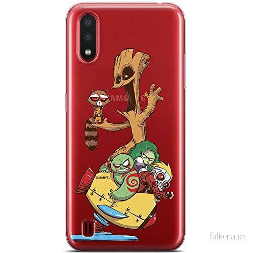 ERT GROUP mobiltelefonfodral för Samsung A01 originalt och officiellt licensierat Marvel mönster Guardians of the Galaxy 020 optimalt anpassad till formen på mobiltelefonen, gedeeltelijk transparant 5904805431173