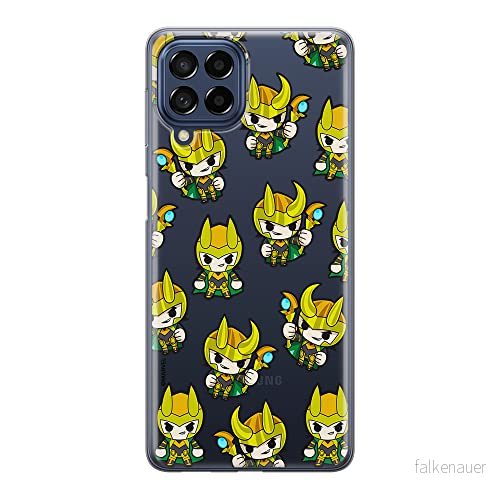 ERT GROUP mobiltelefonfodral för Samsung M33 5G originalt och officiellt licensierat Marvel mönster Loki 003 optimalt anpassad till formen på mobiltelefonen, gedeeltelijk transparant 5905511355982