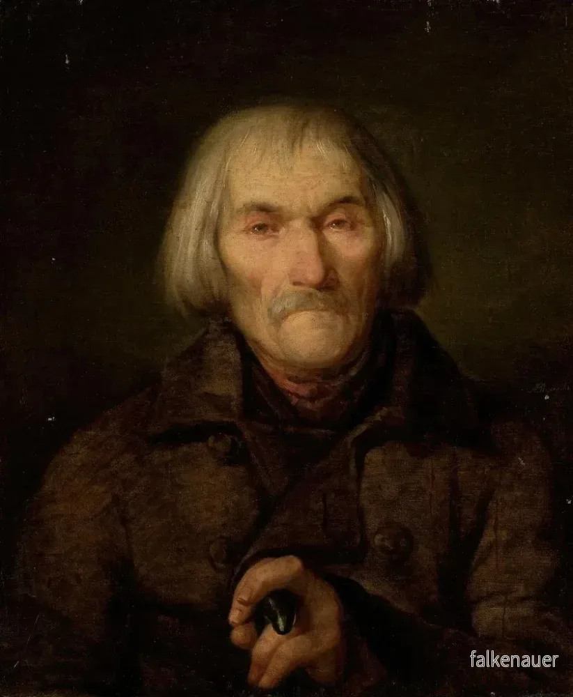 Målning Portrait av en gammal man - Aleksander Rycerski | Konsttryck - Bild 2