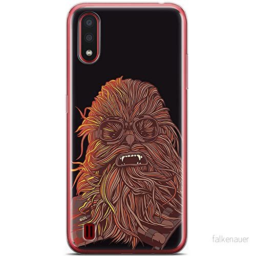 ERT GROUP mobiltelefonfodral för Samsung A01 originalt och officiellt licensierat Star Wars mönster Chewbacca 007 optimalt anpassad till formen på mobiltelefonen, fodral tillverkad av TPU plast 5904805428562