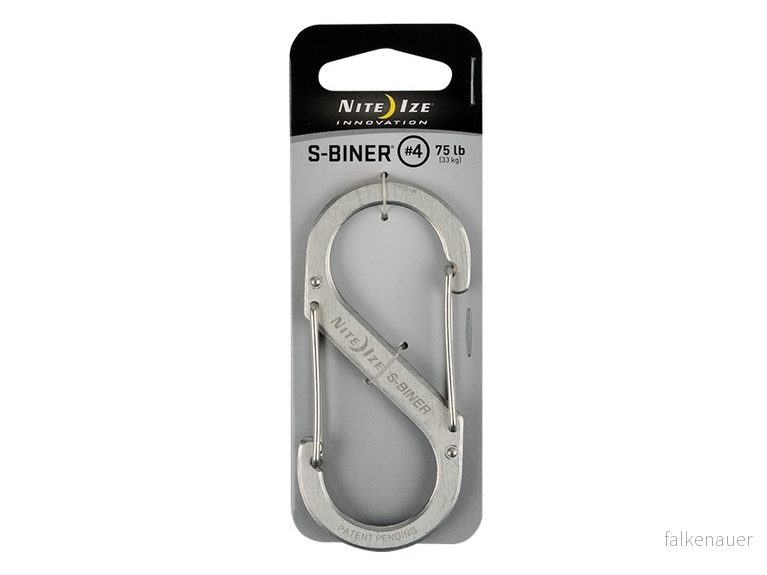 Nite Ize S Biner storlek 5 SB4 03 11 dubbel karbinhake rostfritt stål #4 94664007451