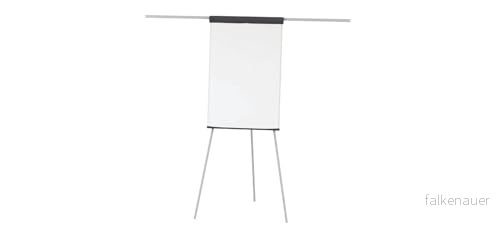 Maul Flipchart Trebenta, Höjd 1860 mm, Med 2 Pappershållare, Vit 4002390052559