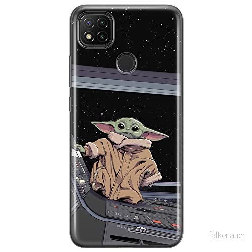 ERT GROUP mobiltelefonfodral för Xiaomi REDMI 9C originalt och officiellt licensierat Star Wars mönster Baby Yoda 025 optimalt anpassad till formen på mobiltelefonen, fodral tillverkad av TPU plast 5904805081651
