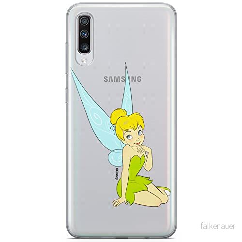 ERT GROUP mobiltelefonfodral för Samsung A70 originalt och officiellt licensierat Disney mönster Tinker Bell 005 optimalt anpassad till formen på mobiltelefonen, gedeeltelijk transparant 5905131131980