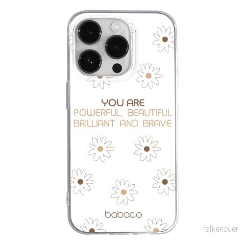 ERT GROUP mobiltelefonfodral för Apple Iphone 14 PRO originalt och officiellt licensierat Babaco mönster Positive vibes 003 optimalt anpassad till formen på mobiltelefonen, gedeeltelijk transparant 5905131917317