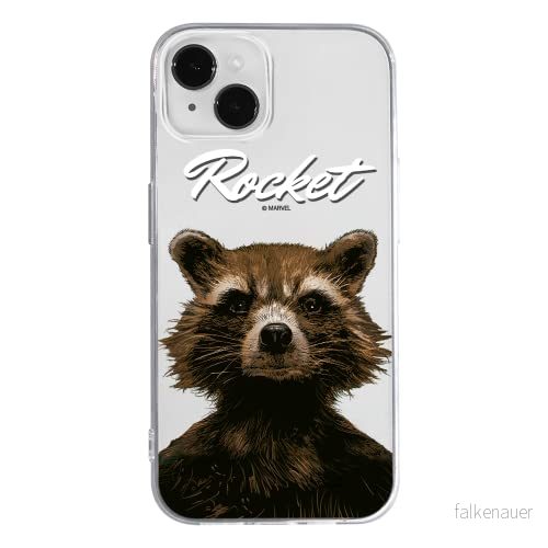 ERT GROUP mobiltelefonfodral för Apple Iphone 14 PLUS originalt och officiellt licensierat Marvel mönster Rocket 006 optimalt anpassad till formen på mobiltelefonen, gedeeltelijk transparant 5905131895981