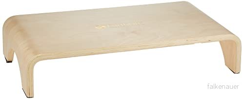 EARTHLITE Trästegpall 18 cm hög, stor yta, stark och stabil sängtrappsteg, fotpall, massage steg up 649780409001