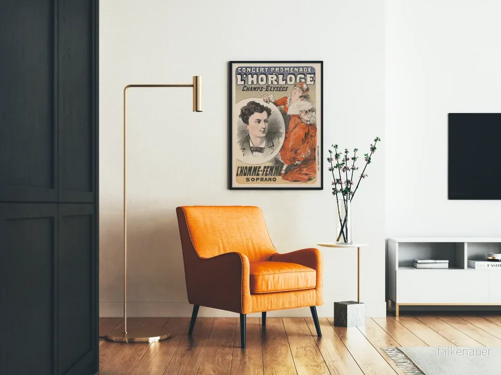 Vintageposter av konsertpromenad vid klockan på Champs-Élysées - Bild 2