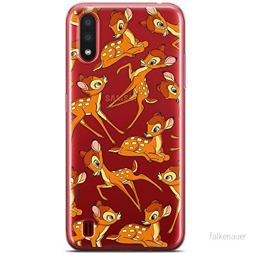 ERT GROUP mobiltelefonfodral för Samsung A01 originalt och officiellt licensierat Disney mönster Bambi 017 optimalt anpassad till formen på mobiltelefonen, gedeeltelijk transparant 5905131797957