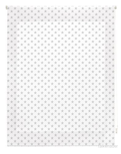 blindecor Stars Rollo, tyg, grå, 130 x 180 cm 8434363035423