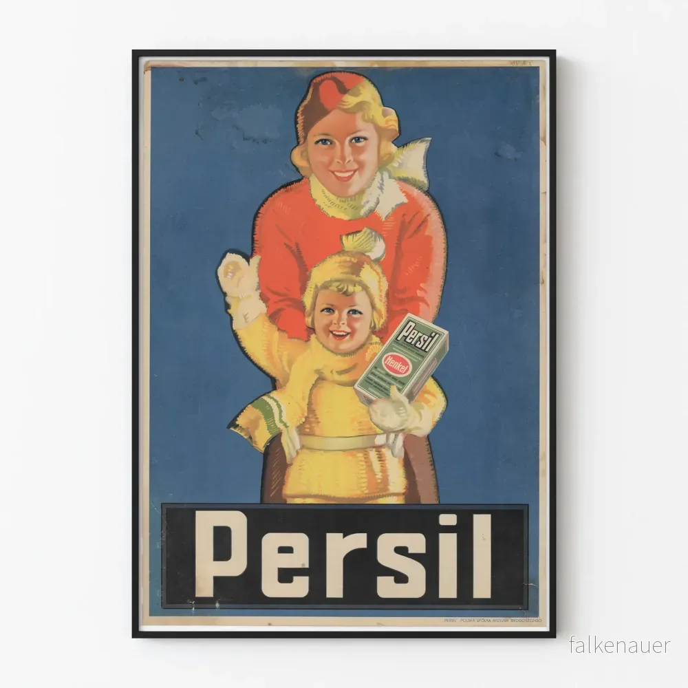 Vintage Persil Barns Vinter Poster Väggdekoration Vintage Persil Barns Vinter Poster Väggdekoration