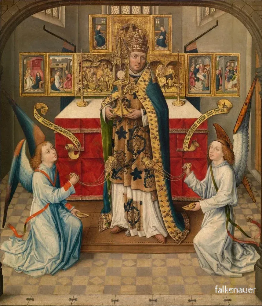 Målning Adoration du Sacrement - Anonym | Konsttryck - Bild 2