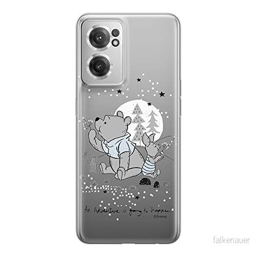 ERT GROUP mobiltelefonfodral för Oneplus NORD CE 2 originalt och officiellt licensierat Disney mönster Winnie the Pooh and Friends 008 anpassad till formen på mobiltelefonen, gedeeltelijk transparant 5905511282547