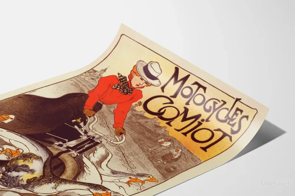 Vintageposter Motocycles Comiot för väggdekoration - Bild 3