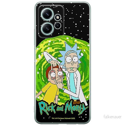 ERT GROUP mobiltelefonfodral för Xiaomi REDMI NOTE 12 4G originalt och officiellt licensierat Rick and Morty mönster & 007, fodral tillverkad av TPU plast 5905511949587