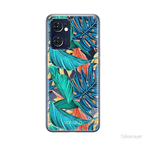 ERT GROUP mobiltelefonfodral för Oppo RENO 7 5G originalt och officiellt licensierat Babaco mönster Plants 005 optimalt anpassad till formen på mobiltelefonen, gedeeltelijk transparant 5905511307417