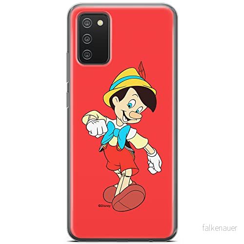 ERT GROUP mobiltelefonfodral för Samsung A02S originalt och officiellt licensierat Disney mönster Pinocchio 001 optimalt anpassad till formen på mobiltelefonen, fodral tillverkad av TPU plast 5905131138804