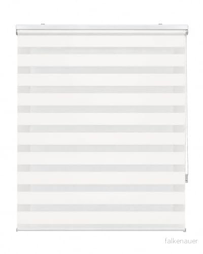 Estoralis Vera Modern design rullgardin natt och dag dubbelt tyg benvit 105 x 180 cm (bredd/höjd) tygstorlek 102 175 fönster dörrgardiner 8432404837388