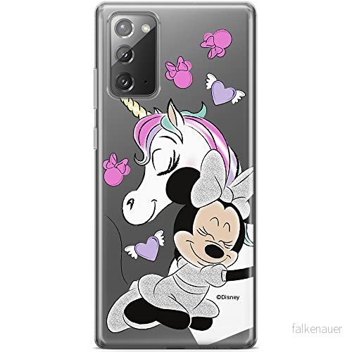 ERT GROUP mobiltelefonfodral för Samsung GALAXY NOTE 20 originalt och officiellt licensierat Disney mönster Minnie 036 optimalt anpassad till formen på mobiltelefonen, gedeeltelijk transparant 5903932098402