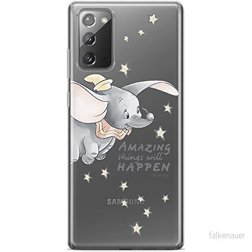 ERT GROUP mobiltelefonfodral för Samsung GALAXY NOTE 20 originalt och officiellt licensierat Disney mönster Dumbo 010 optimalt anpassad till formen på mobiltelefonen, gedeeltelijk transparant 5903040457337