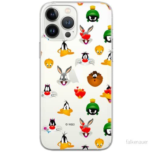ERT GROUP mobiltelefonfodral för Apple Iphone 6/6S originalt och officiellt licensierat Looney Tunes mönster 007 Vit optimalt anpassad till formen på mobiltelefonen, gedeeltelijk transparant 5903040888032