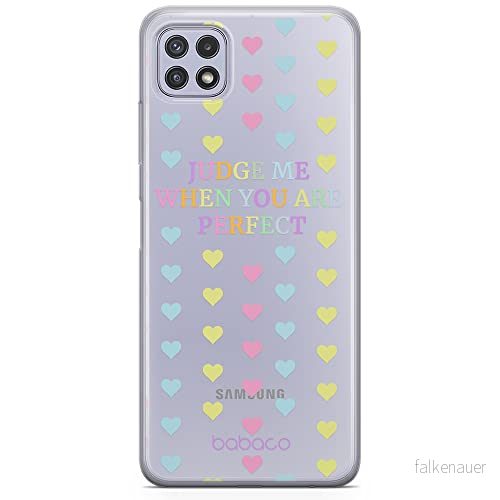 ERT GROUP mobiltelefonfodral för Samsung A22 5G originalt och officiellt licensierat Babaco mönster Judge me 001 optimalt anpassad till formen på mobiltelefonen, gedeeltelijk transparant 5903932901665