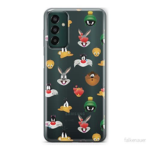 ERT GROUP mobiltelefonfodral för Samsung M13 4G originalt och officiellt licensierat Looney Tunes mönster 007 optimalt anpassad till formen på mobiltelefonen, gedeeltelijk transparant 5905511330255