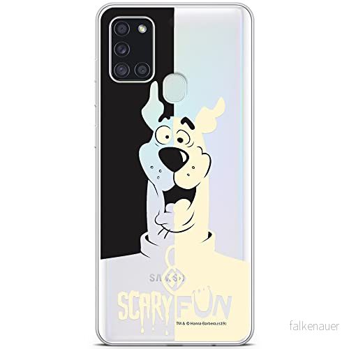 ERT GROUP mobiltelefonfodral för Samsung A21s originalt och officiellt licensierat Scooby Doo mönster 008 optimalt anpassad till formen på mobiltelefonen, gedeeltelijk transparant 5903040264904