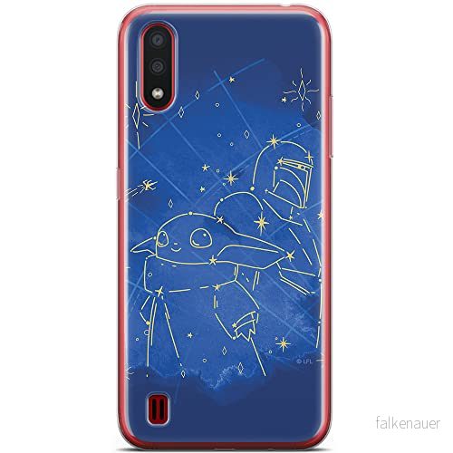 ERT GROUP mobiltelefonfodral för Samsung A01 originalt och officiellt licensierat Star Wars mönster Baby Yoda 023 optimalt anpassad till formen på mobiltelefonen, fodral tillverkad av TPU plast 5904805075339