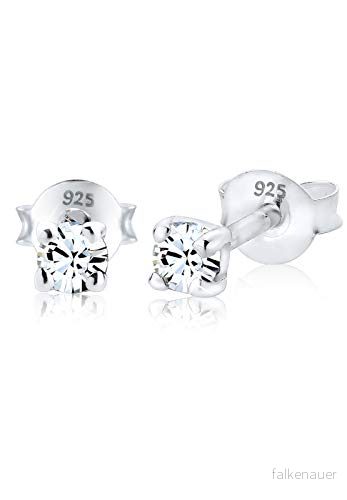Elli dam 925 sterling silver xilion slipade stiftörhängen e sterlingsilver 4050878137243