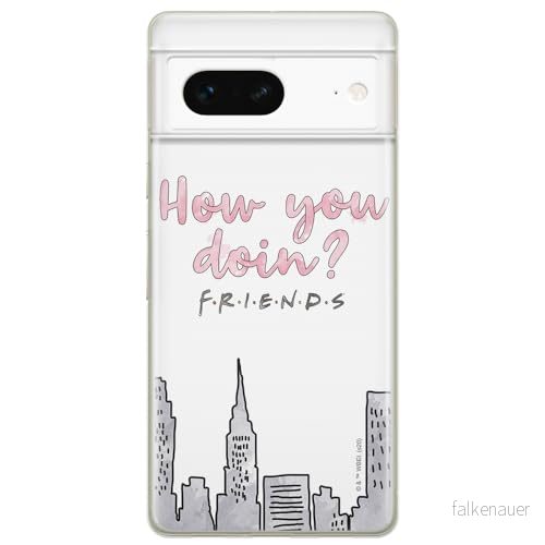 ERT GROUP mobiltelefonfodral för Google PIXEL 7 originalt och officiellt licensierat Friends mönster 009 optimalt anpassad till formen på mobiltelefonen, fodral tillverkad av TPU plast 5905795158415