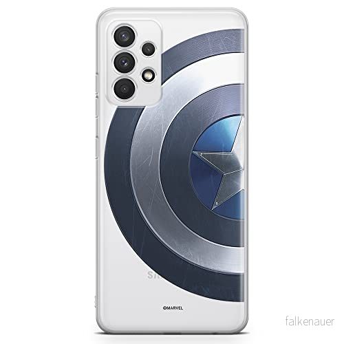 ERT GROUP mobiltelefonfodral för Samsung A32 4G LTE originalt och officiellt licensierat Marvel mönster Captain America 006 optimalt anpassad till formen på mobiltelefonen, gedeeltelijk transparant 5903040470152