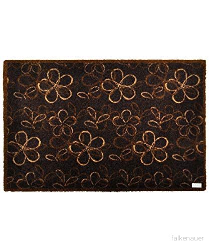 Zala Living smutsfångsmatta blommor BRUN dörrmatta smutsmatta rengöringsmatta dekomatta 67 x 180 0,7 cm 4260388034158 Zala Living smutsfångsmatta blommor BRUN dörrmatta smutsmatta rengöringsmatta dekomatta 67 x 180 0,7 cm 4260388034158