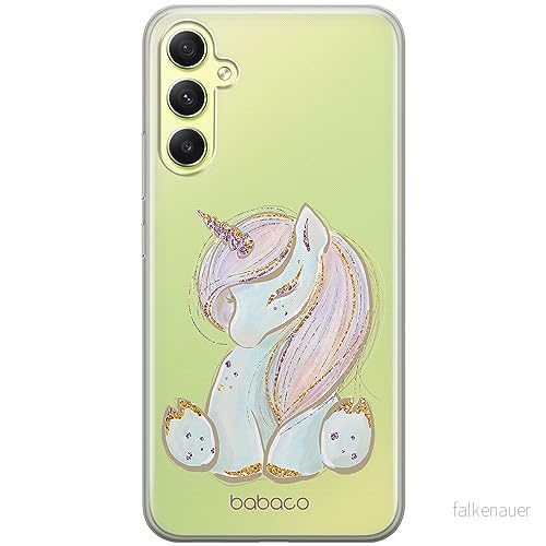 ERT GROUP mobiltelefonfodral för Samsung A34 5G originalt och officiellt licensierat Babaco mönster Unicorn 002 optimalt anpassad till formen på mobiltelefonen, gedeeltelijk transparant 5905511782665