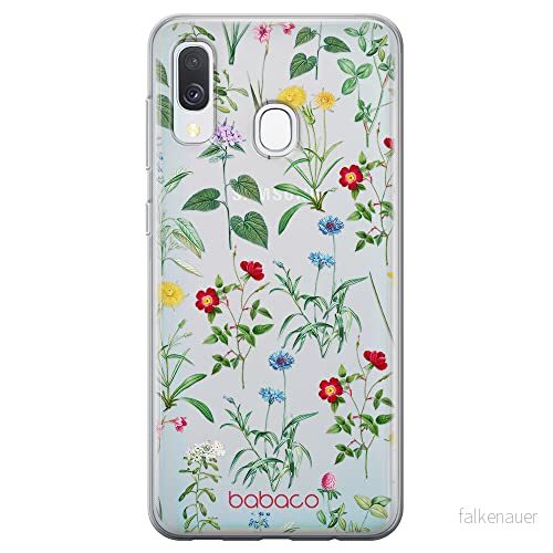 ERT GROUP mobiltelefonfodral för Samsung A40 originalt och officiellt licensierat Babaco mönster Flowers 042 optimalt anpassad till formen på mobiltelefonen, gedeeltelijk transparant 5905131317155