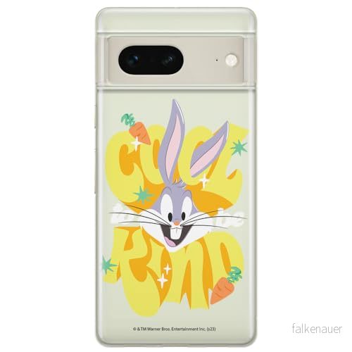 ERT GROUP mobiltelefonfodral för Google PIXEL 7 originalt och officiellt licensierat Looney Tunes mönster Bugs 014 optimalt anpassad till formen på mobiltelefonen, gedeeltelijk transparant 5905795155711