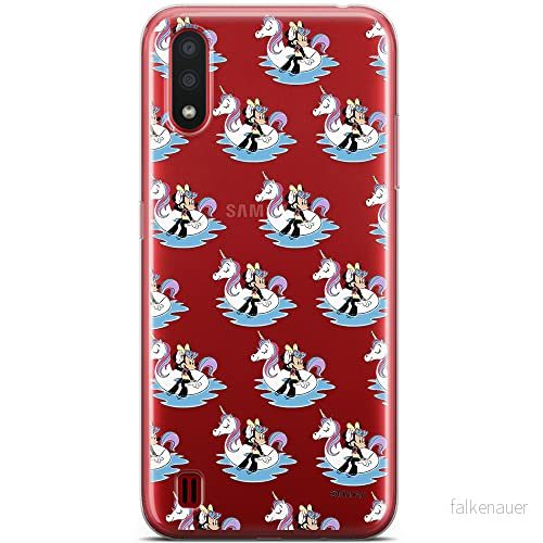 ERT GROUP mobiltelefonfodral för Samsung A01 originalt och officiellt licensierat Disney mönster Minnie 030 optimalt anpassad till formen på mobiltelefonen, gedeeltelijk transparant 5904805425233