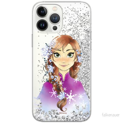 ERT GROUP mobiltelefonfodral för Apple Iphone 12 Mini originalt och officiellt licensierat Disney mönster Anna 001 Vit optimalt anpassad till formen på mobiltelefonen, med glitter overflow effekt 5903040378922