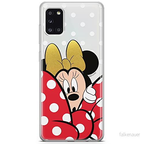 ERT GROUP mobiltelefonfodral för Samsung A31 originalt och officiellt licensierat Disney mönster Minnie 015 optimalt anpassad till formen på mobiltelefonen, gedeeltelijk transparant 5903040213452