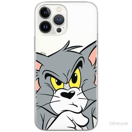 ERT GROUP mobiltelefonfodral för Iphone 13 PRO originalt och officiellt licensierat Tom and Jerry mönster 001 Vit optimalt anpassad till formen på mobiltelefonen, gedeeltelijk transparant 5903932857900