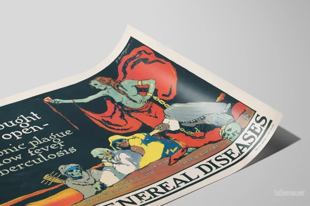 Vintageposter för smittsamma sjukdomar och syfilis - Bild 2