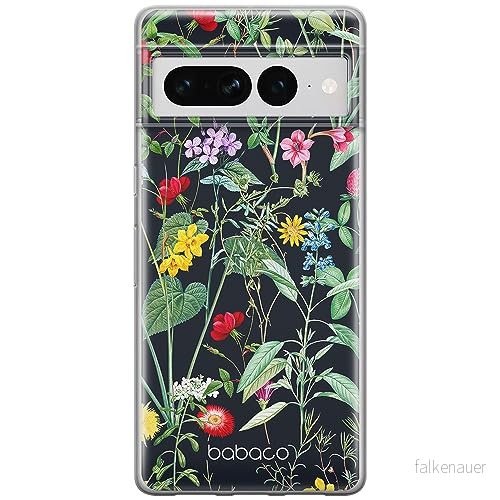 ERT GROUP mobiltelefonfodral för Google PIXEL 7 PRO originalt och officiellt licensierat Babaco mönster Flowers 041 optimalt anpassad till formen på mobiltelefonen, fodral tillverkad av TPU plast 5905795172626