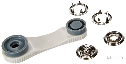 Prym 390195 Sy Fri Jersey Tryckknapp Pearl Snap Fasteners, 18 mm Diameter, Pärla 4002273901950