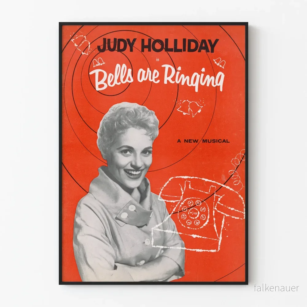 Vintageposter Musical Bells are Ringing med Judy Holliday