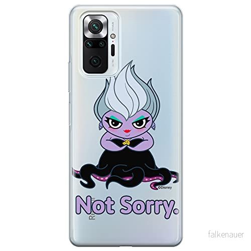 ERT GROUP mobiltelefonfodral för Xiaomi REDMI NOTE 10 PRO originalt och officiellt licensierat Disney mönster Ursula 004 optimalt anpassad till formen på mobiltelefonen, gedeeltelijk transparant 5905131461636